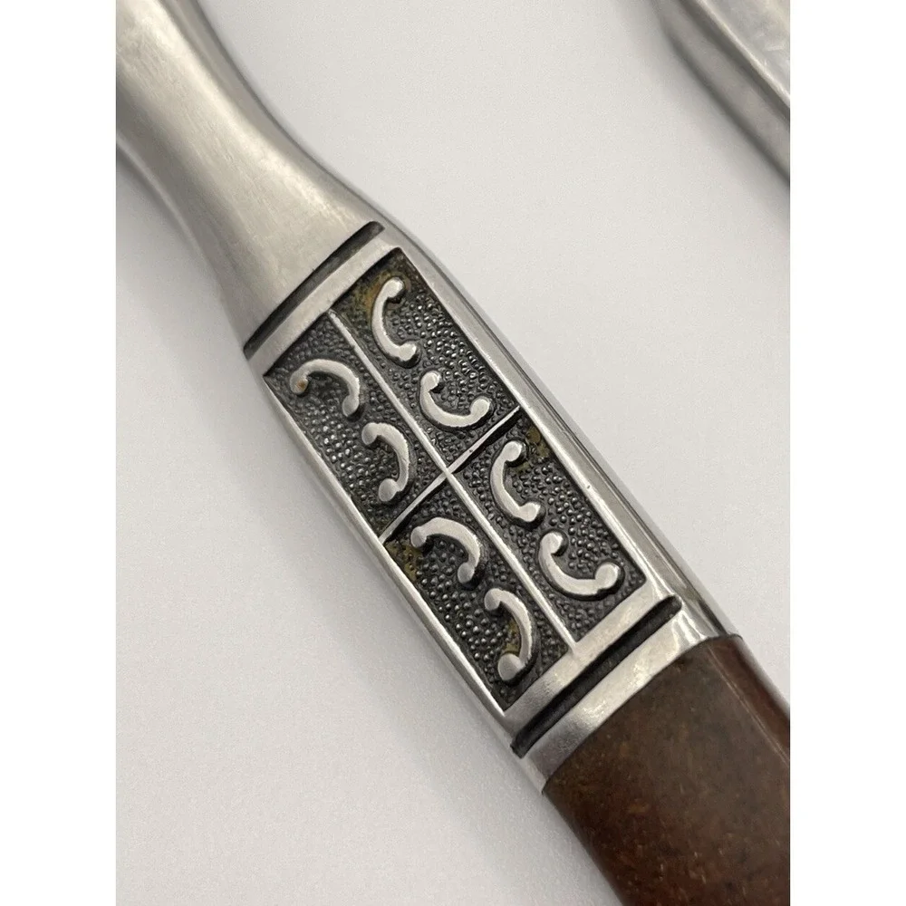 Set Of 8 Ekco Eterna LA JOYA Stainless Steel Japan Flatware Knives Wooden Handle